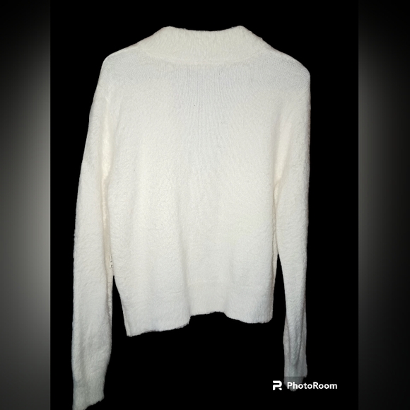 NWT No Boundaries Zip Sweater Sz XXL (19) Cream - Picture 3 of 4